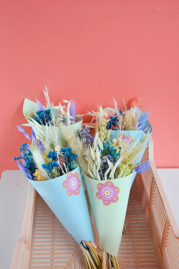 Bouquet XS Fleurs séchées - Bleu