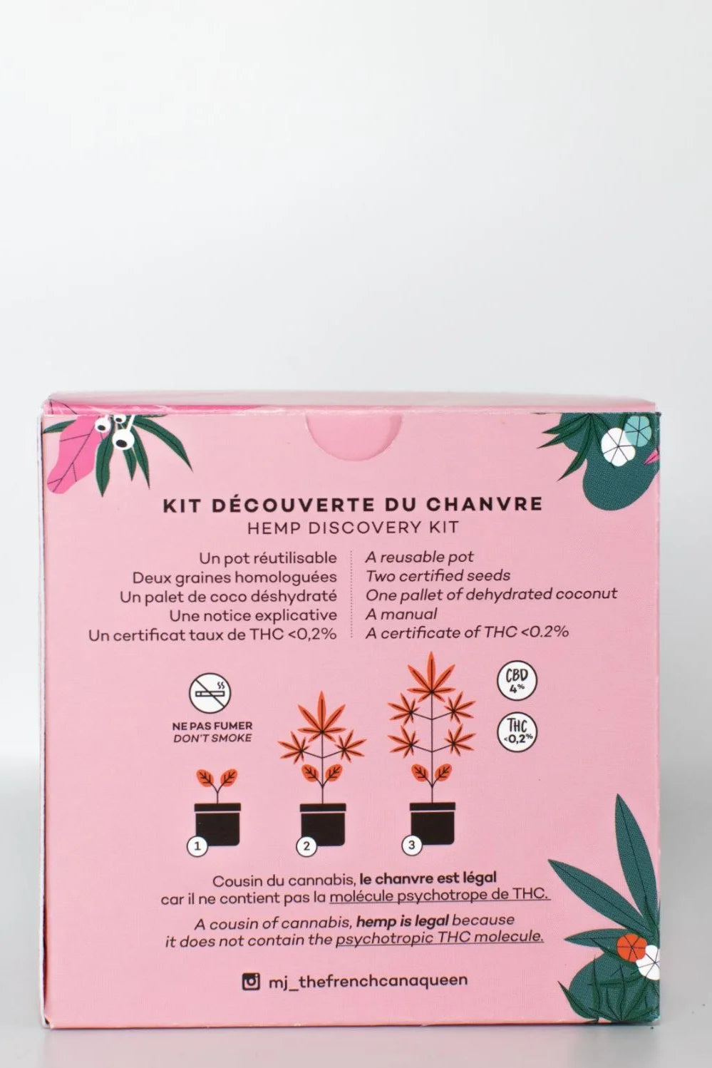 Kit plantation de chanvre CBD - Brunette