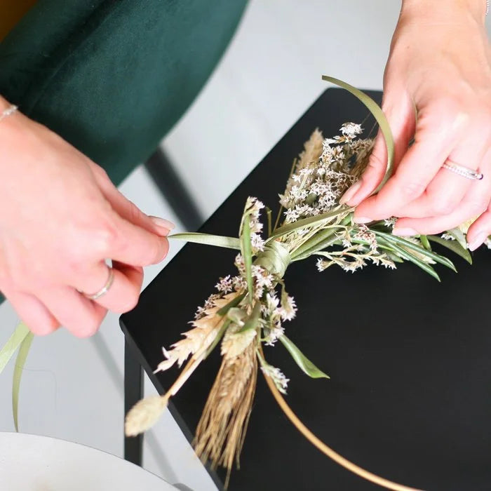 DIY - Couronne de fleurs séchées
