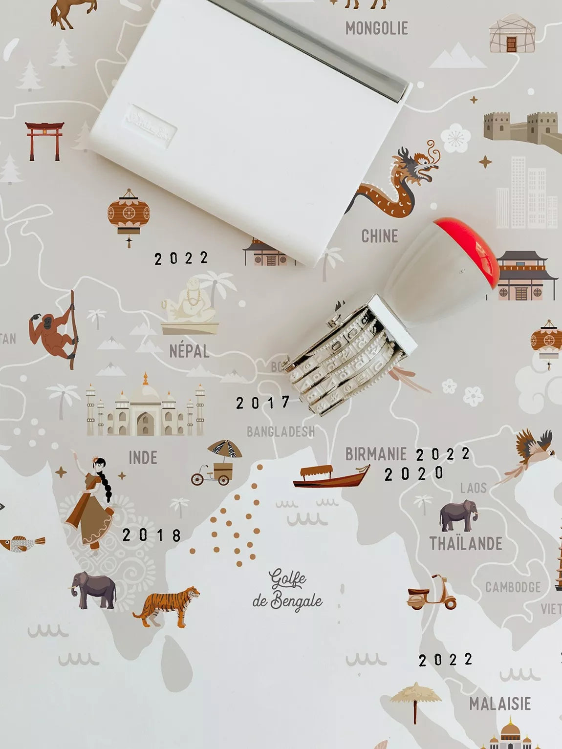 Carte du Monde - Affiche à dater