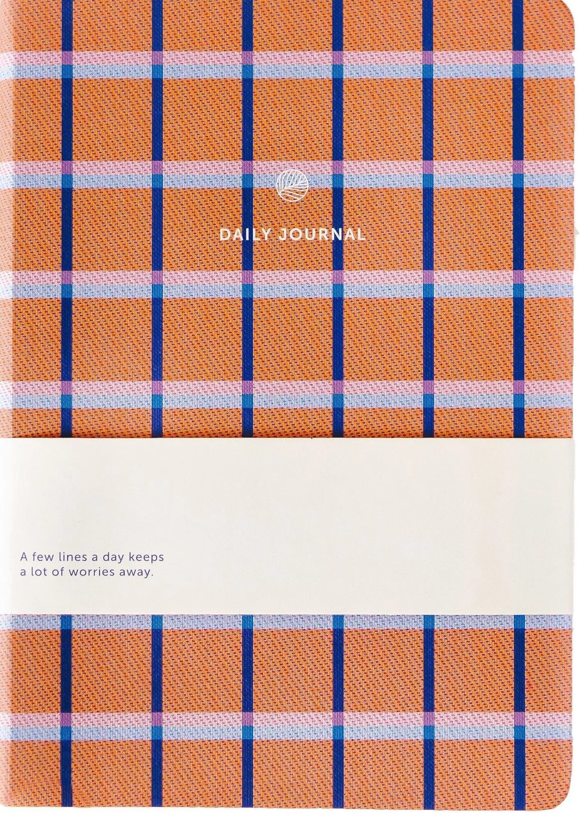 Carnet rayé - Orange