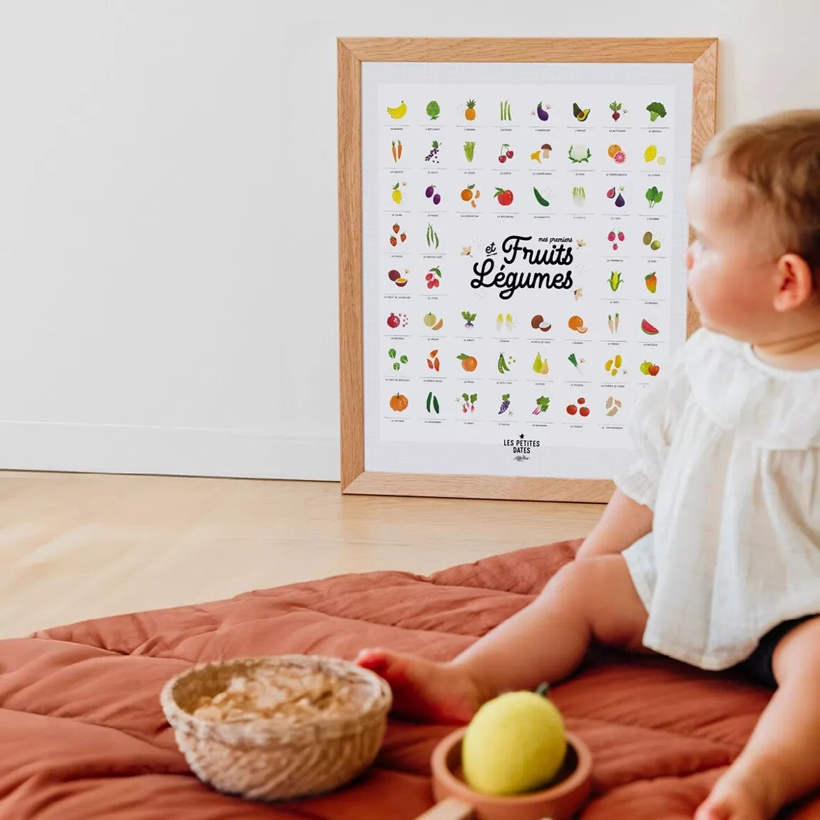 Mes premiers fruits et légumes - Affiche à dater