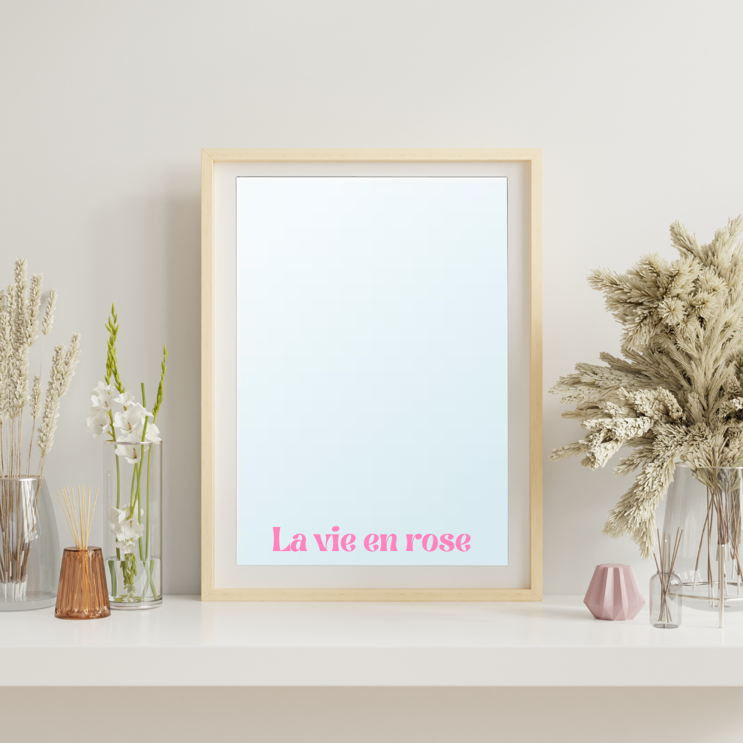 Miroir Edith - La vie en rose