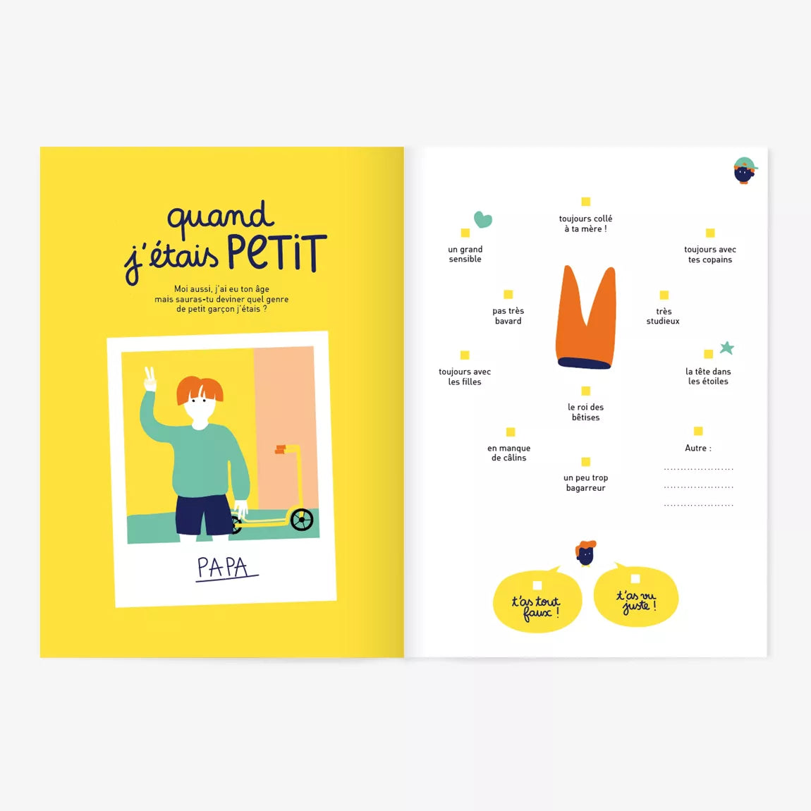 Livre à compléter - Tel père, tel fils ?