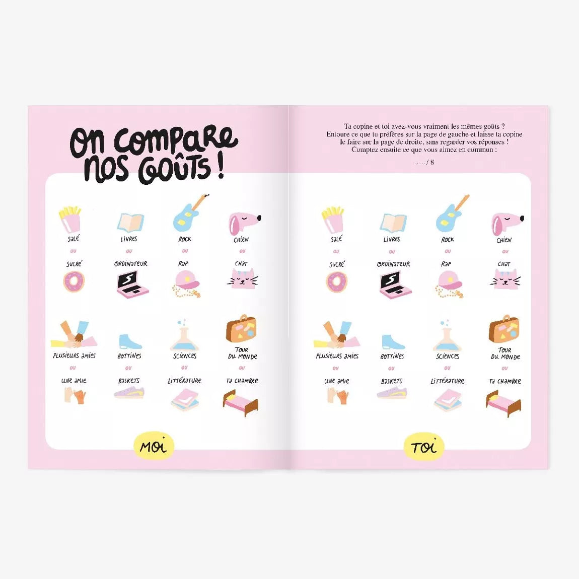 Livre à compléter - Gang de filles