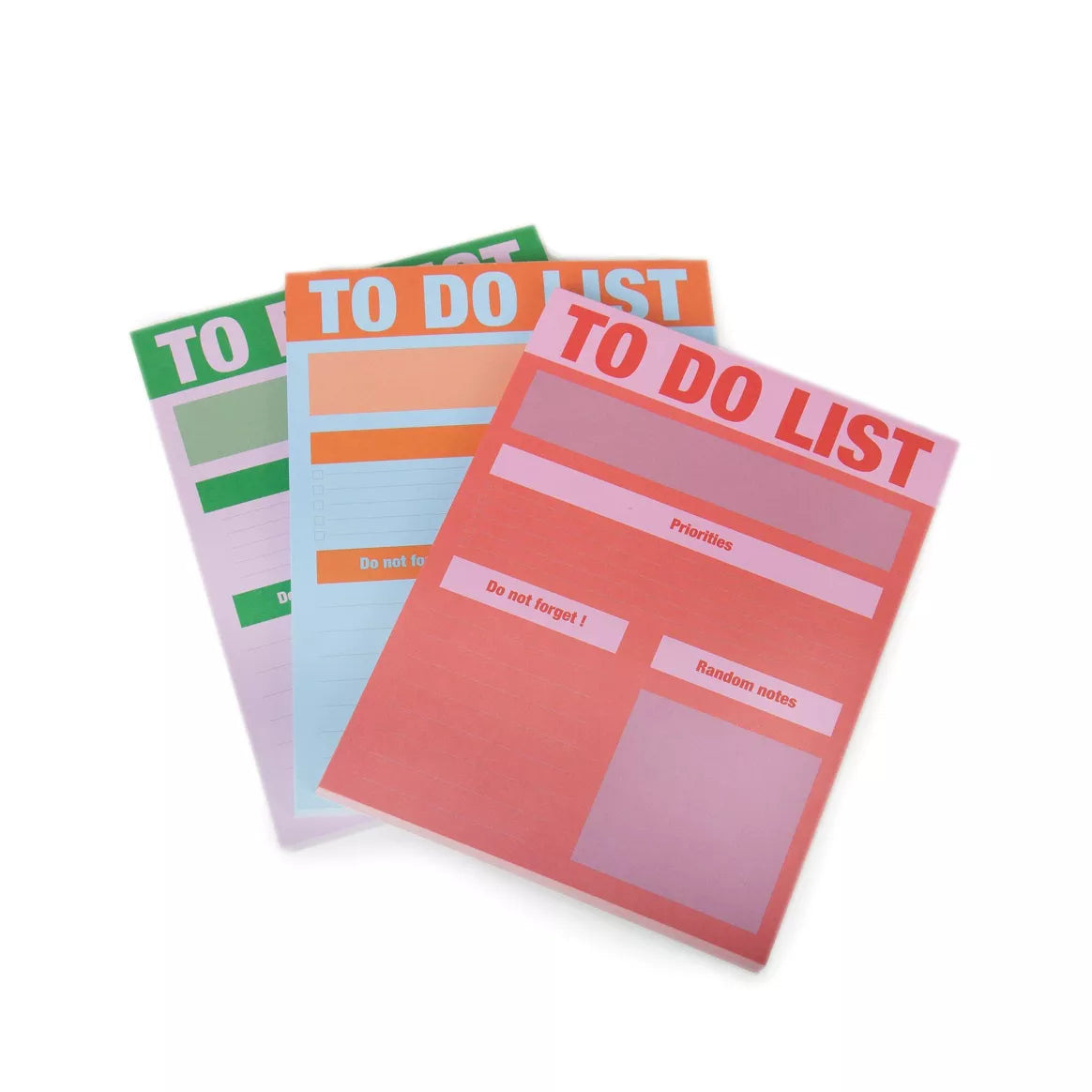 Carnet To do list - Vert & Rose