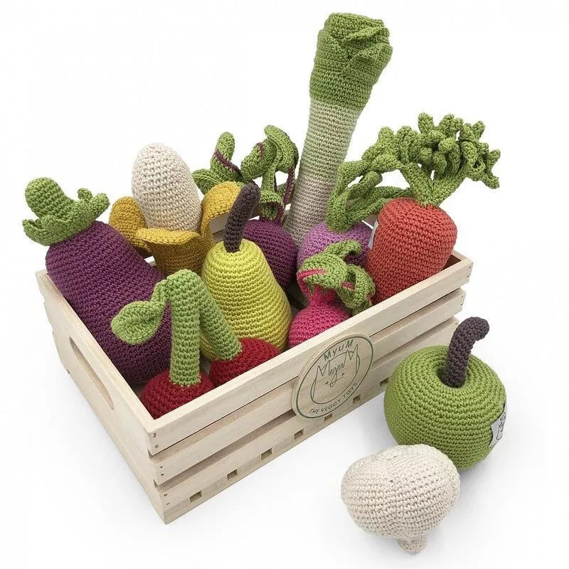 Peluche crochet - Aubergine