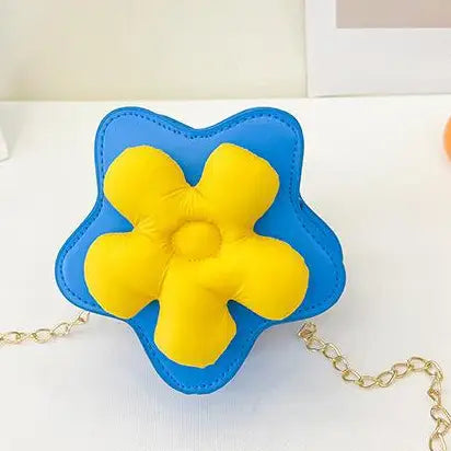 Mini sac fleurs - Bleu