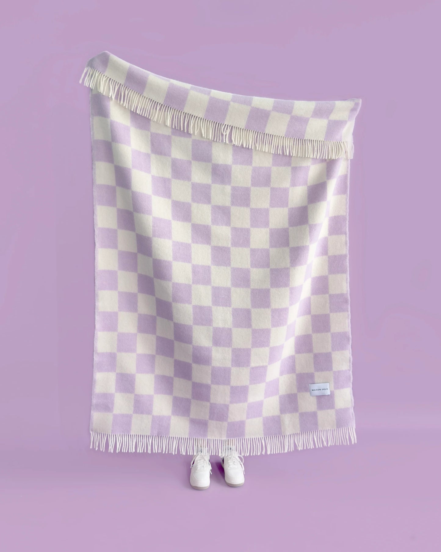 Couverture Damier - Lilas