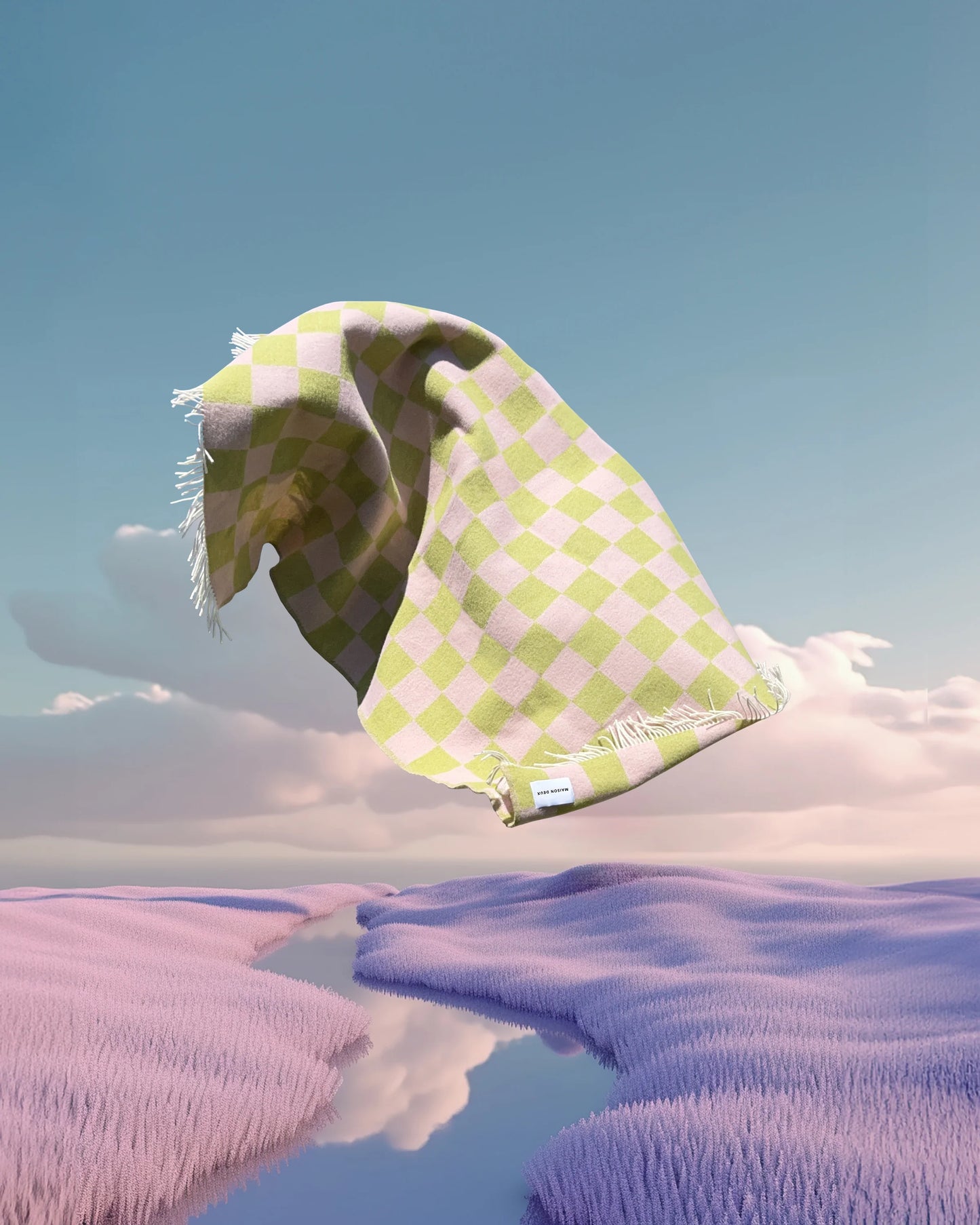 Couverture Damier - Kiwi