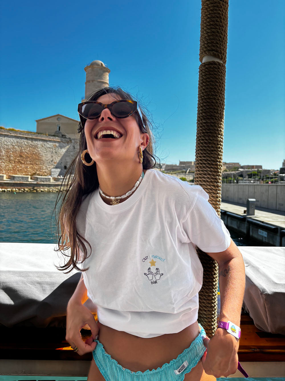 T-shirt brodé - Marseille bébé