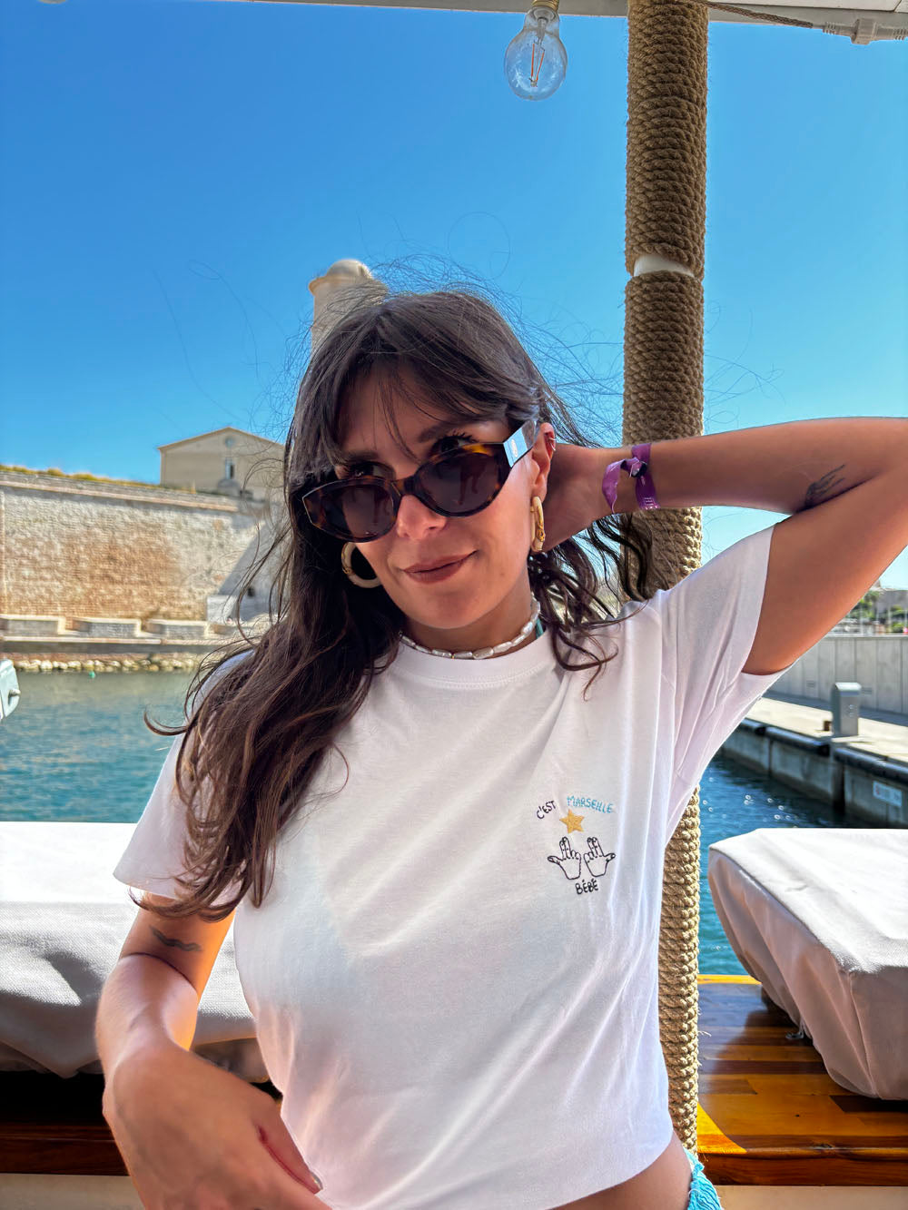 T-shirt brodé - Marseille bébé