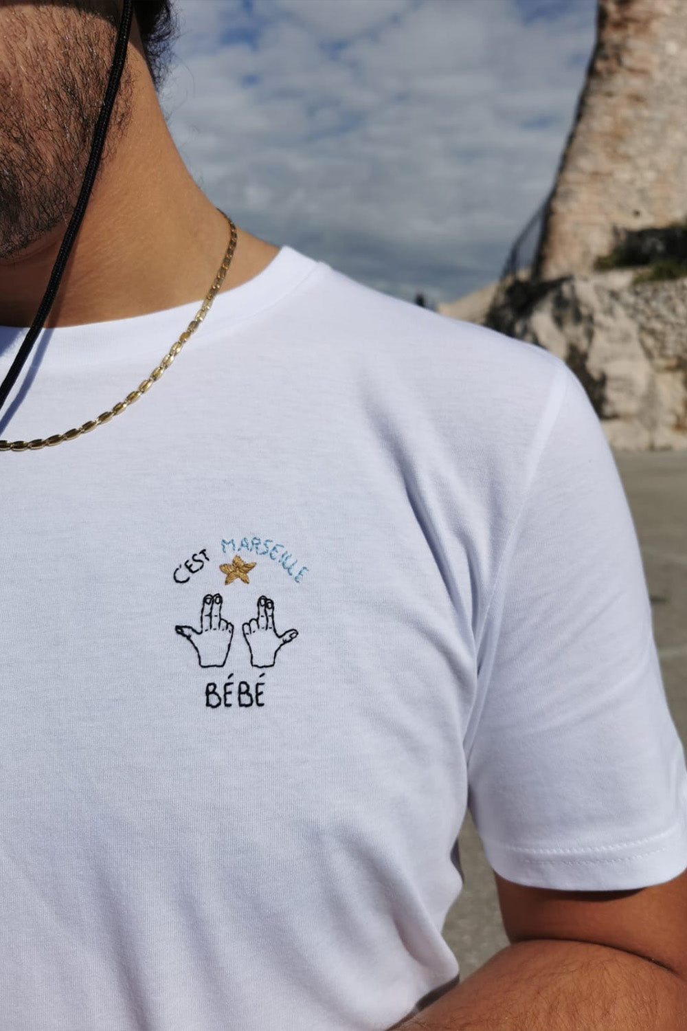 T-shirt brodé - Marseille bébé