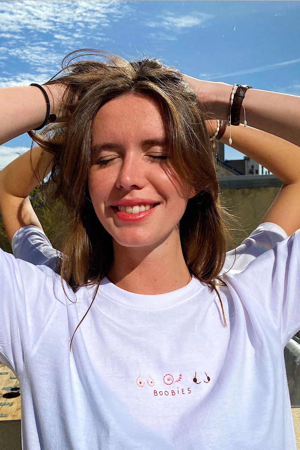 T-shirt brodé - Boobies