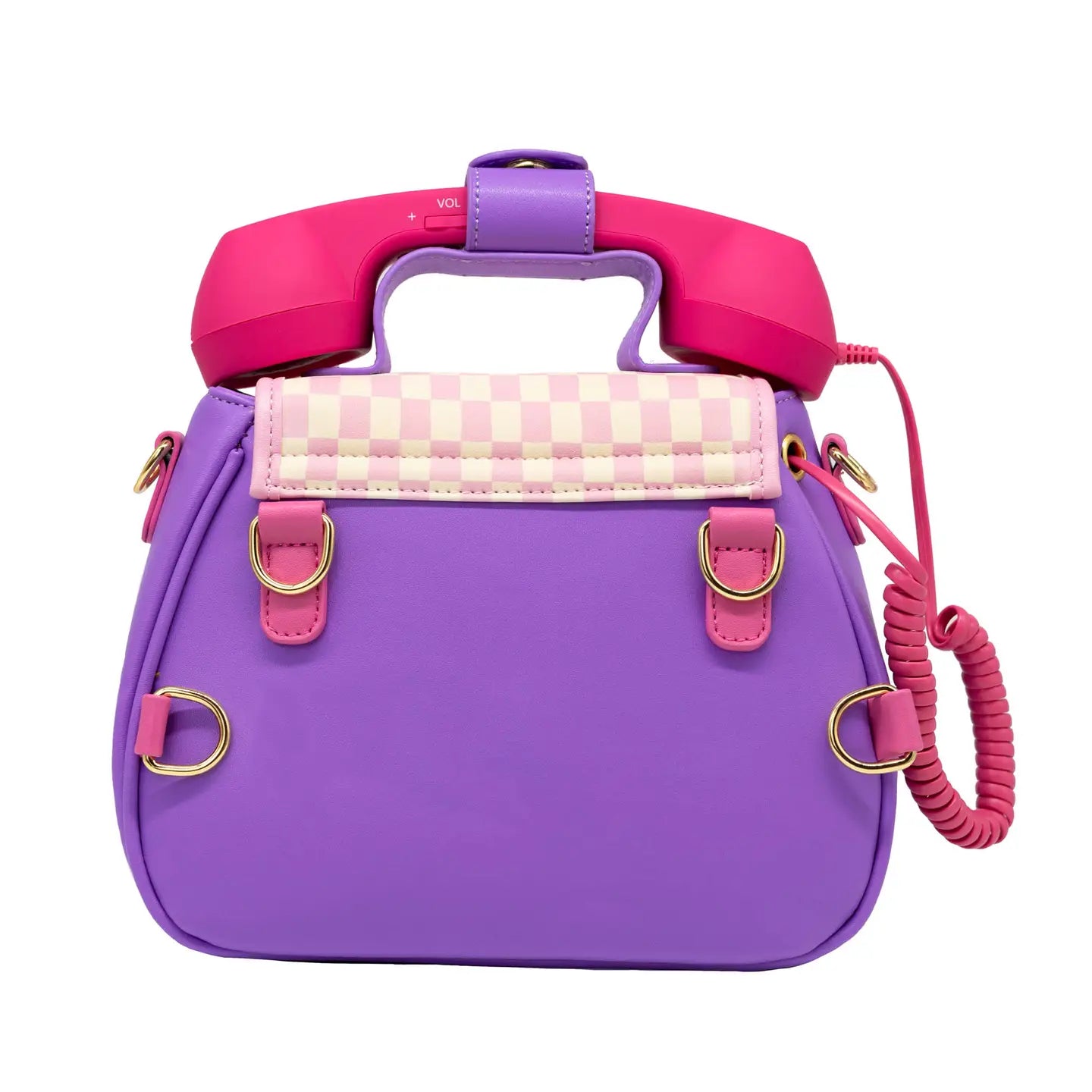 Sac téléphone - Damier violet