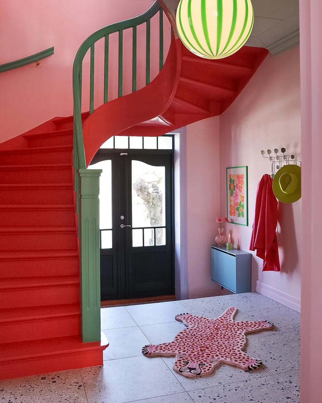 Tapis Léopard Rose - XL