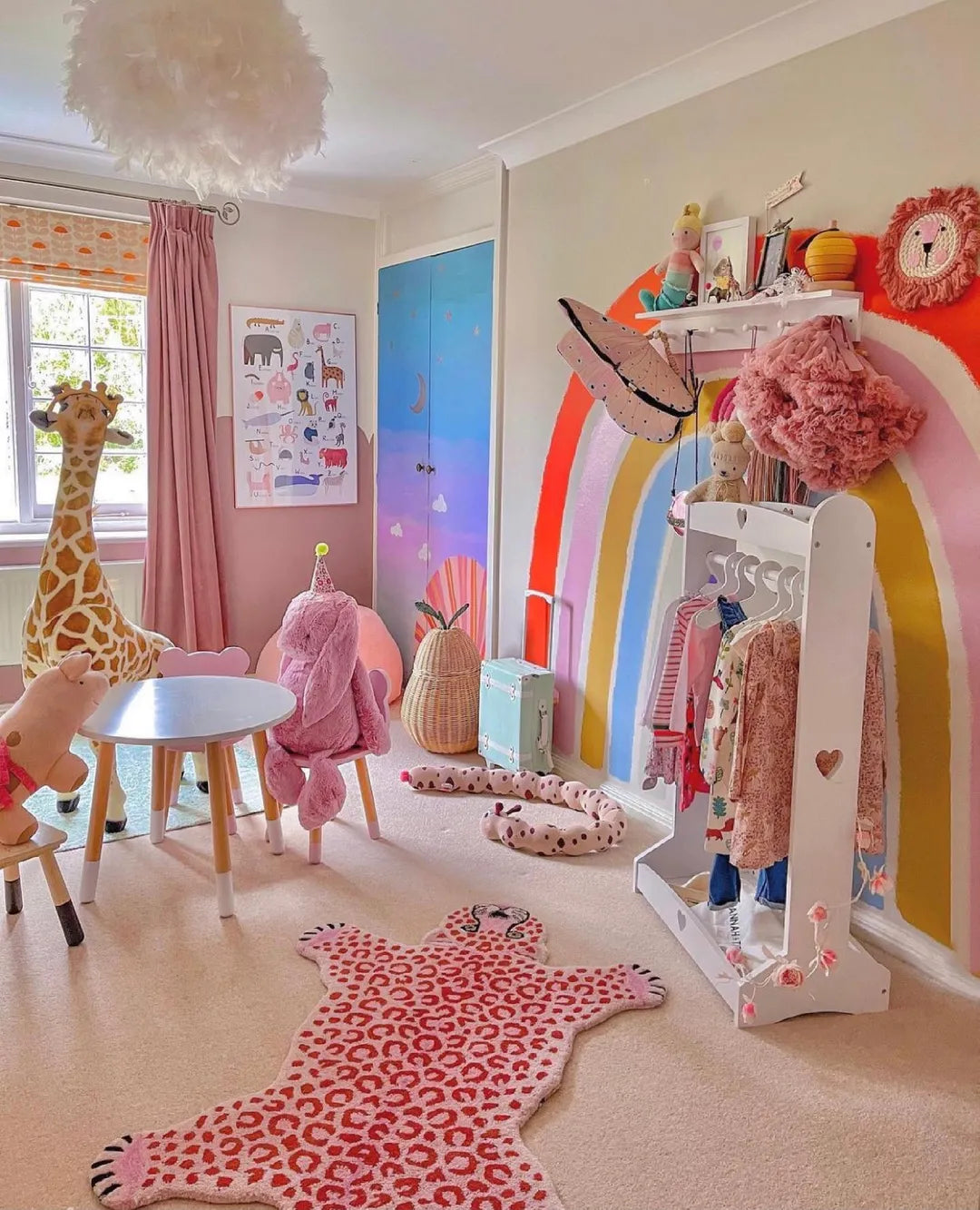 Tapis Léopard Rose - XL