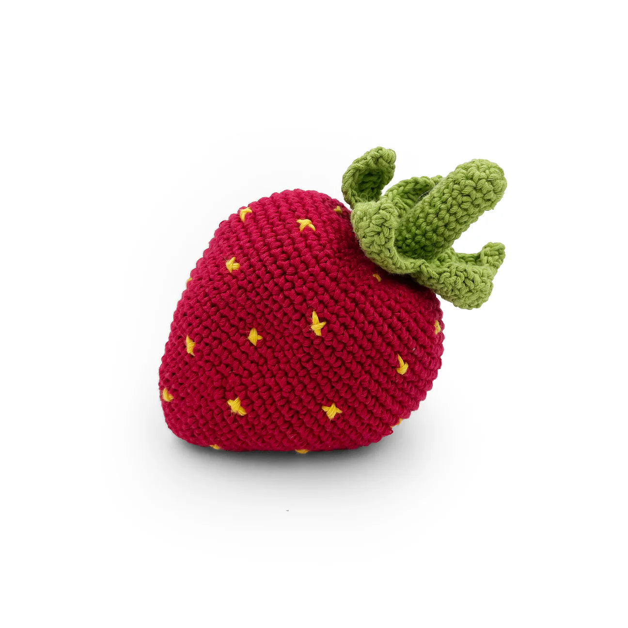 Peluche crochet - Fraise réversible