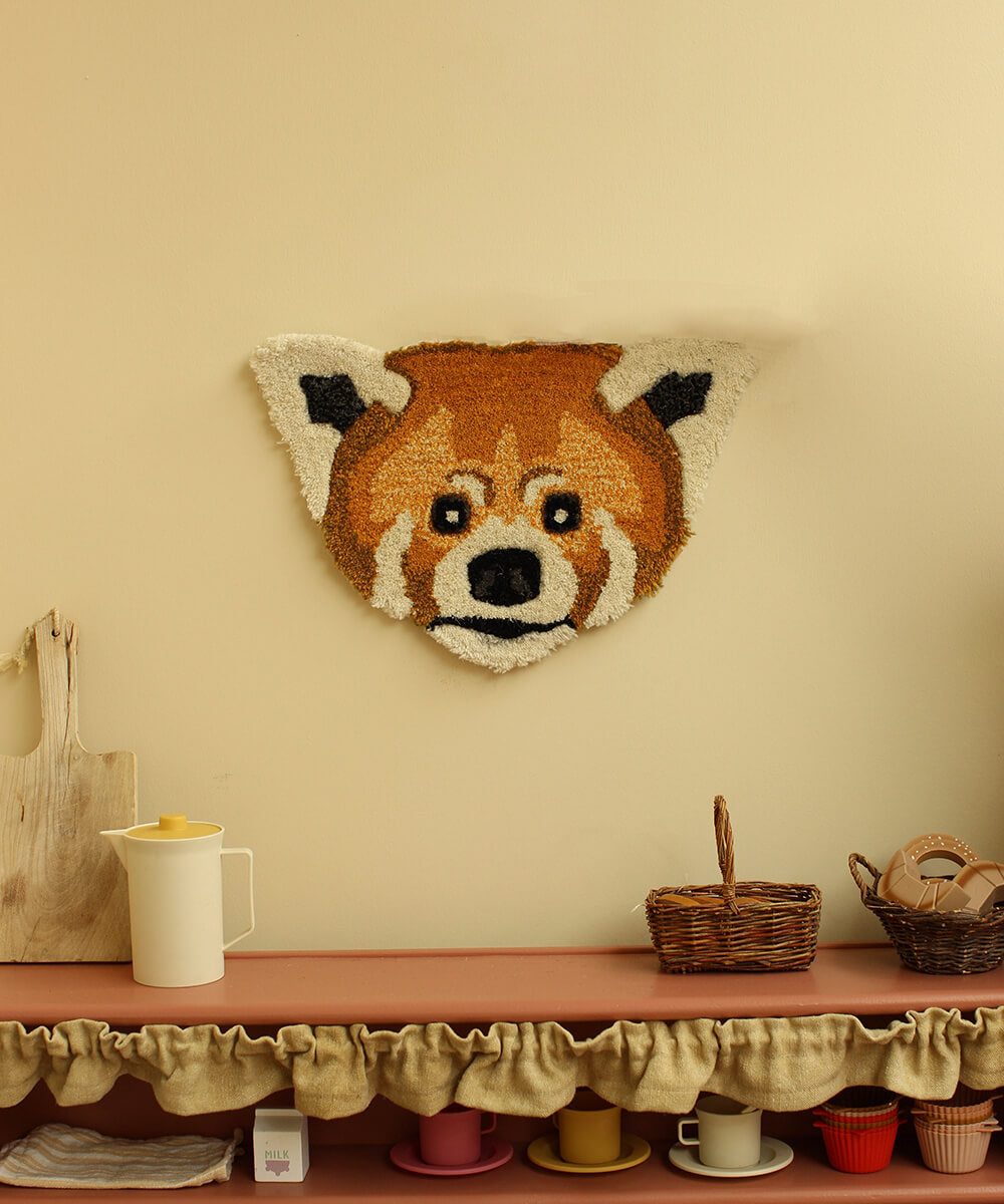 Tapis Panda Roux - Tête
