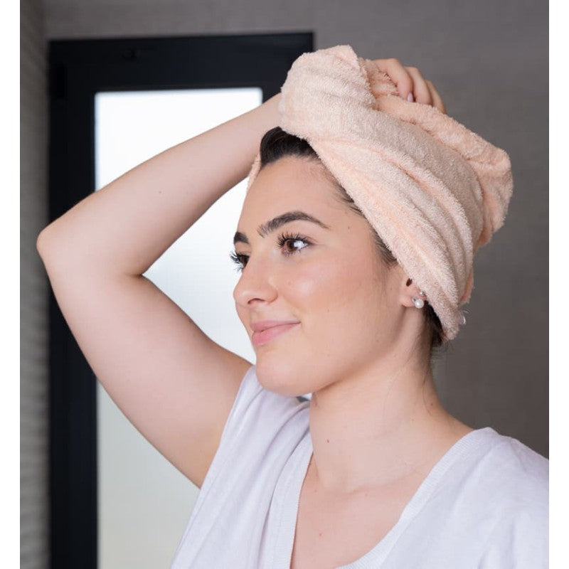 Serviette cheveux - Rose