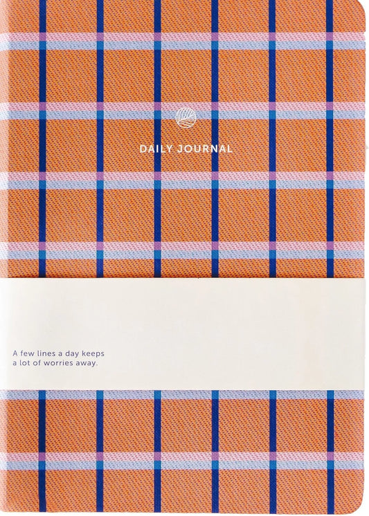 Carnet rayé - Orange