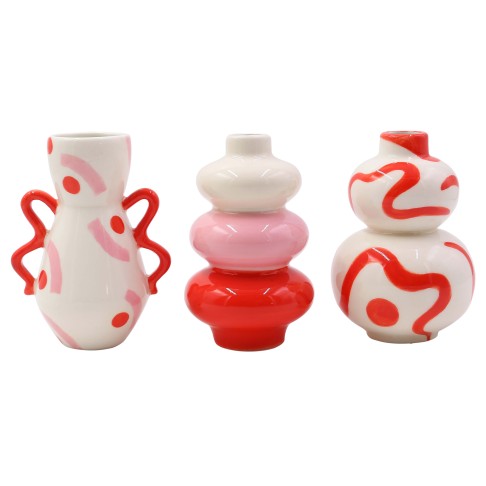 Vase XS Lot Trio - Rose