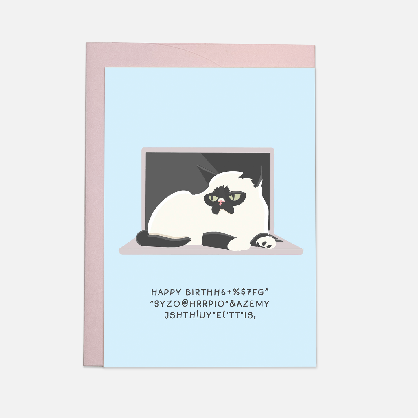 Carte postale - Clavier chat