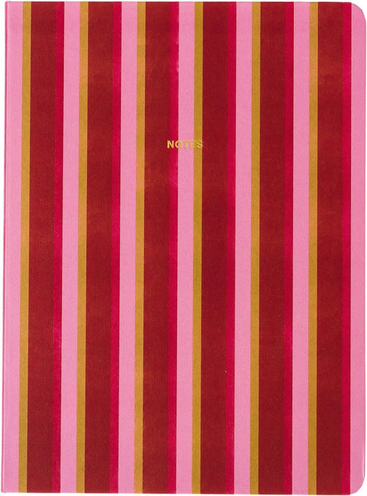 Carnet rayé - Rose