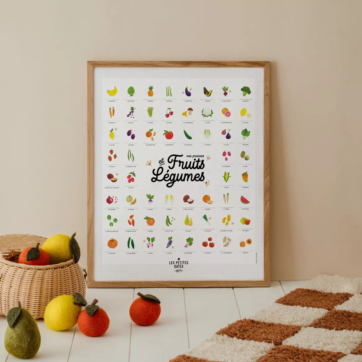 Mes premiers fruits et légumes - Affiche à dater