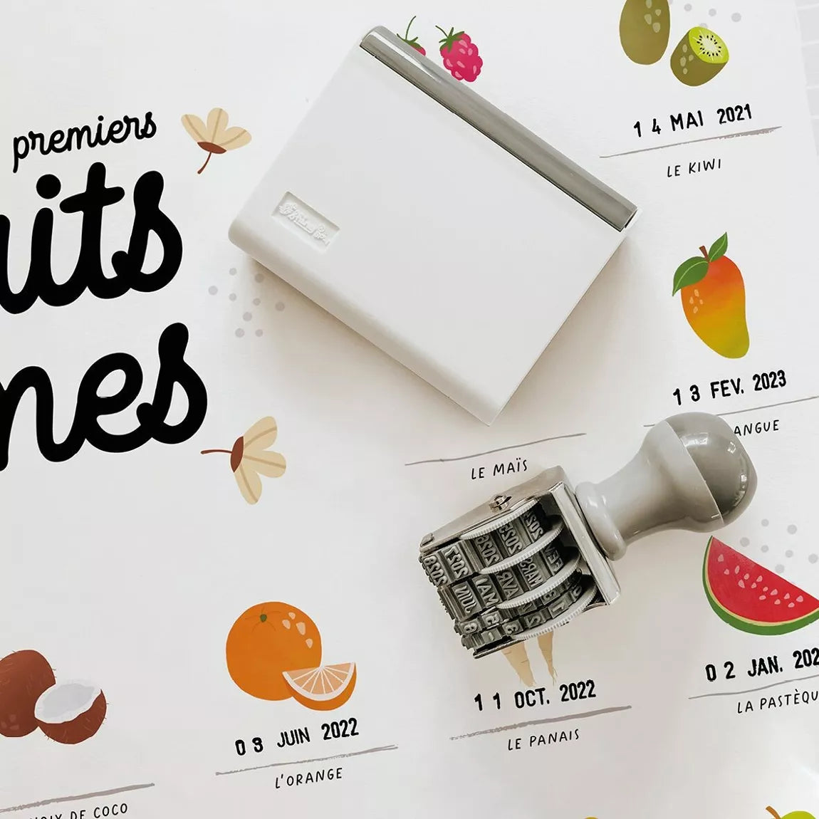Mes premiers fruits et légumes - Affiche à dater