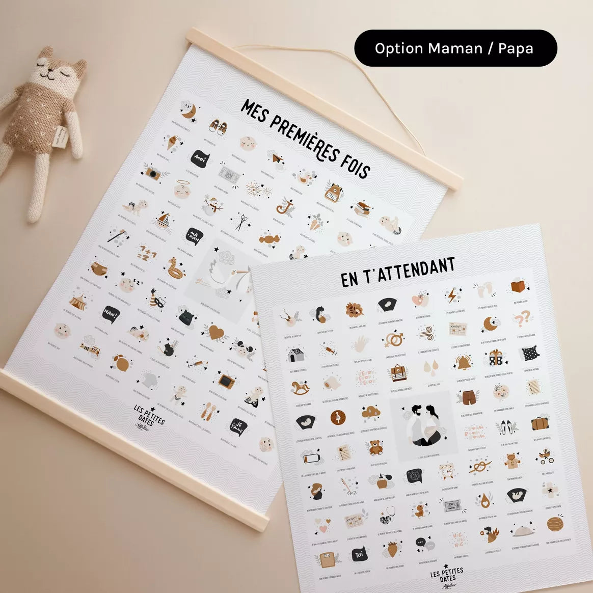 DUO En t'attendant + Mes premières fois - Affiche à dater