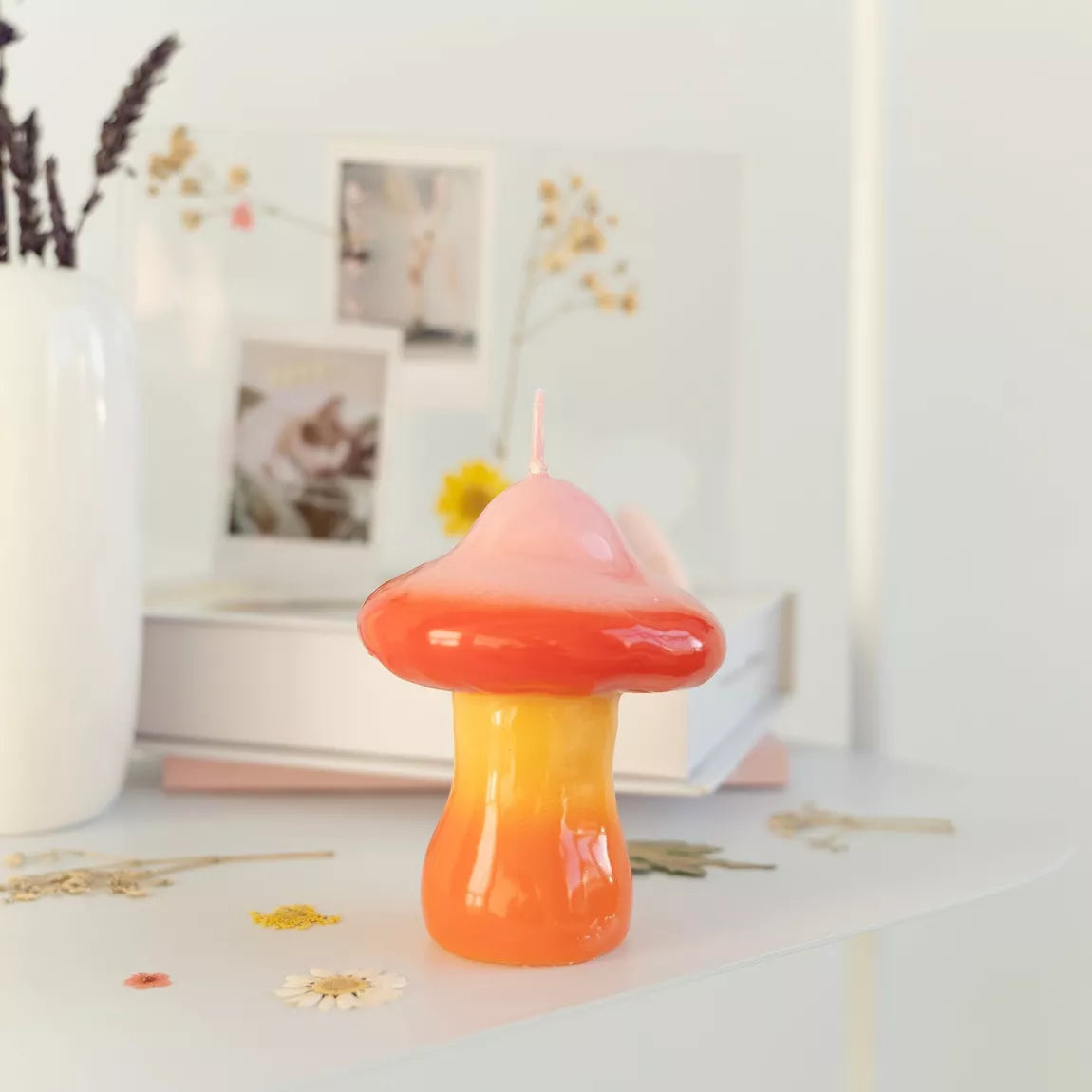 Bougie Champignon XS - Sunset Orange