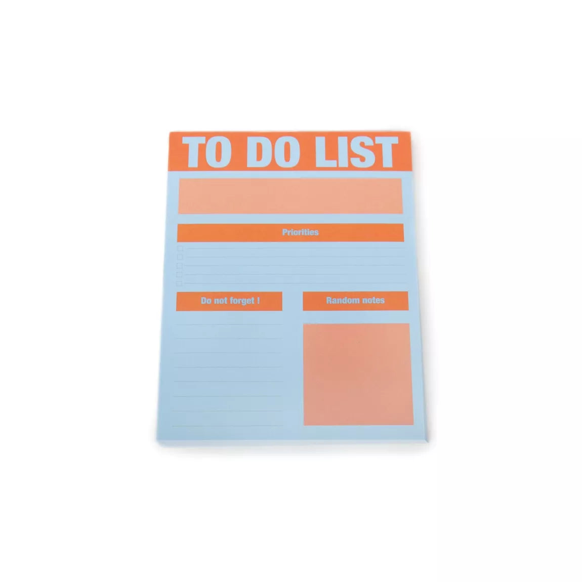 Carnet To do list - Bleu & Orange