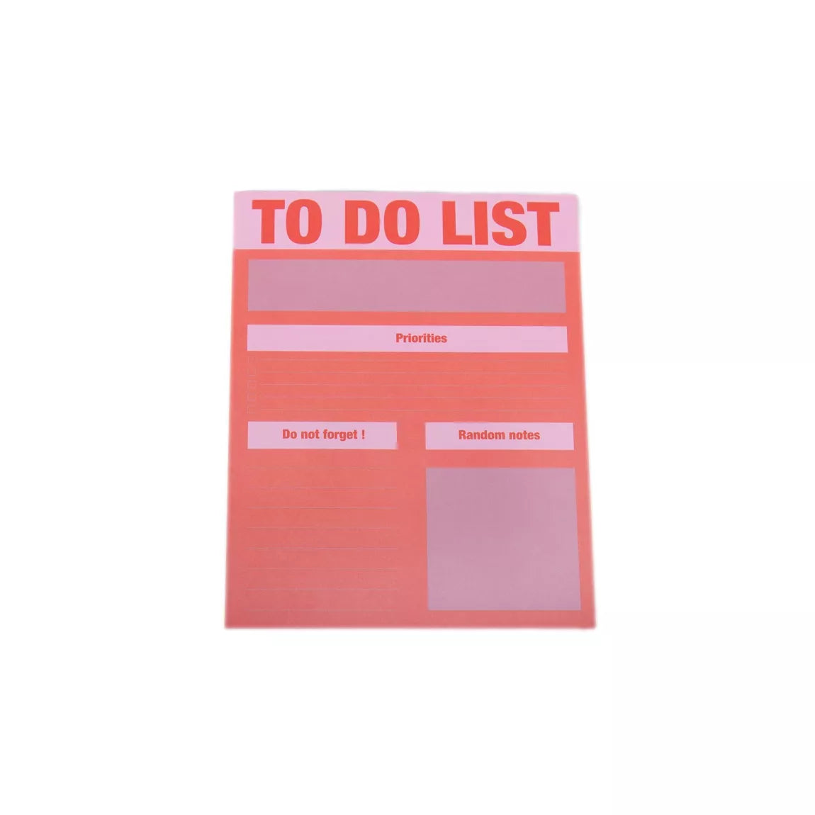 Carnet To do list - Rose & Rouge