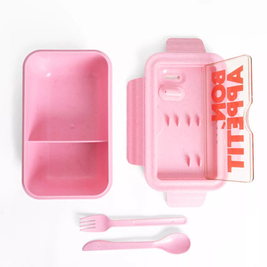 Lunchbox "Bon appétit" - Rose