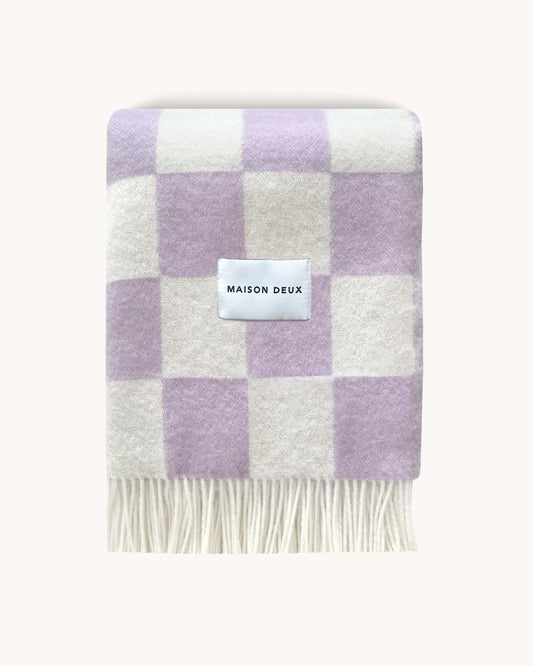 Couverture Damier - Lilas