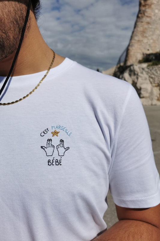 T-shirt brodé - Marseille bébé