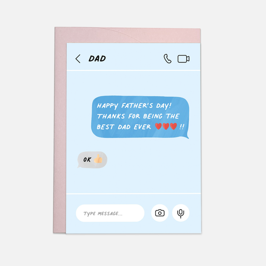 Carte postale - Fête des pères SMS