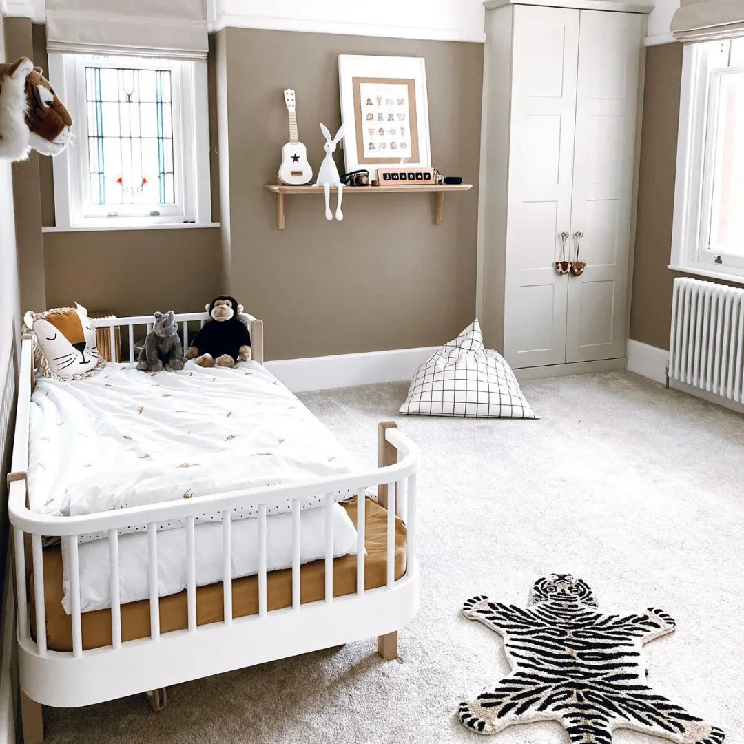 Tapis Tigre Blanc - XS