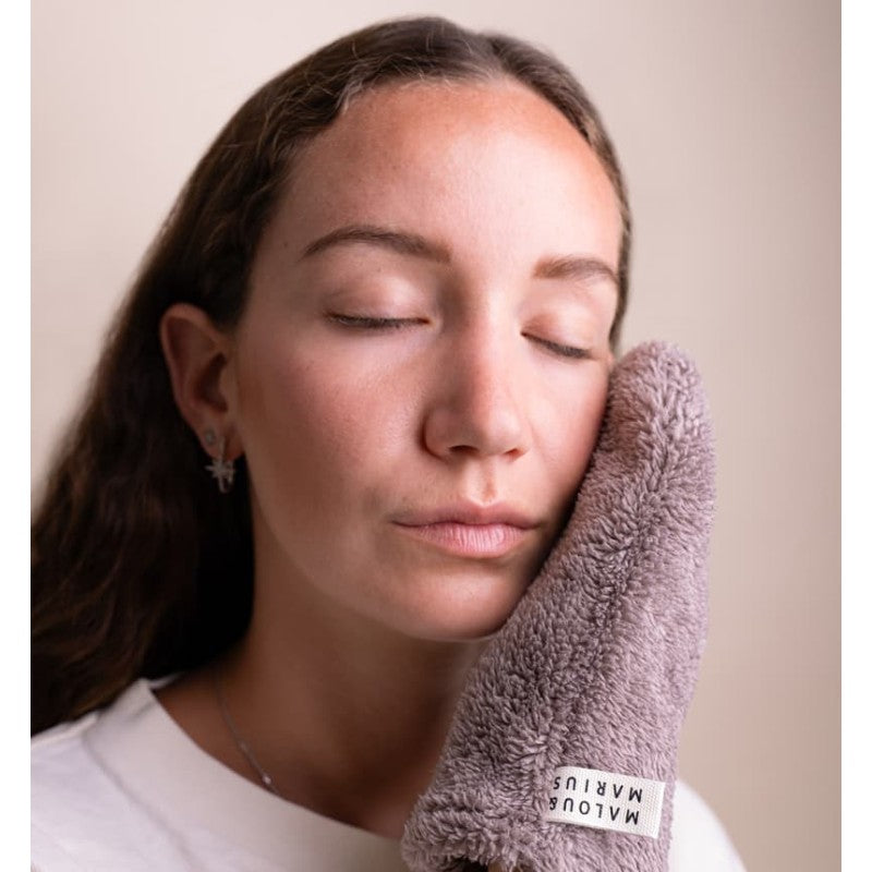 Gant démaquillant à l'eau - Gris