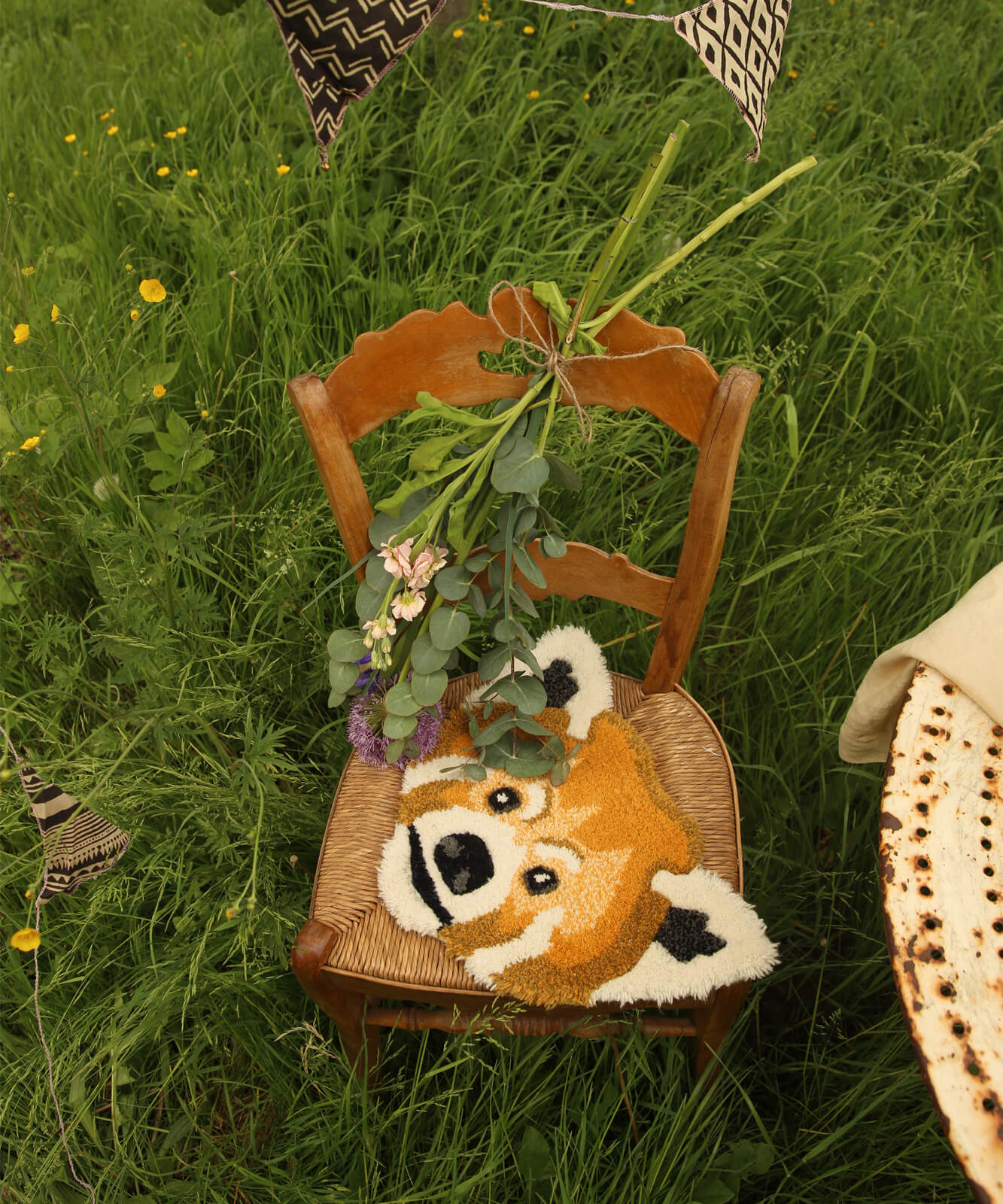 Tapis Panda Roux - Tête