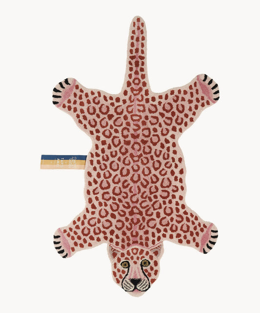 Tapis Léopard Rose - XL