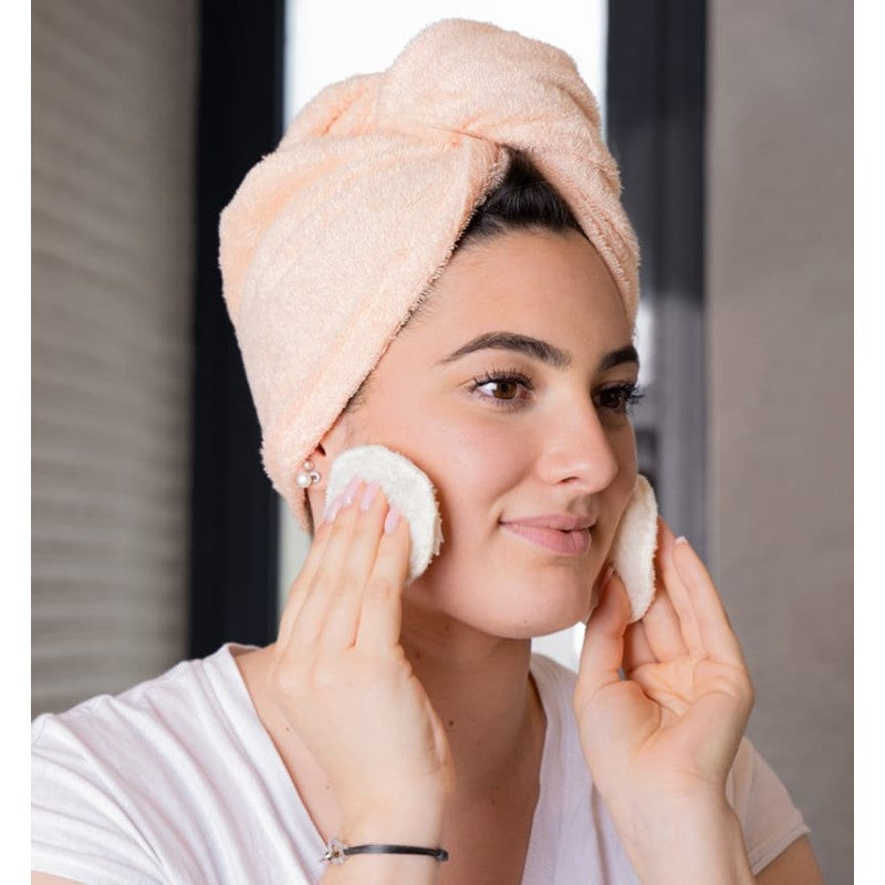 Serviette cheveux - Rose